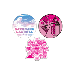 SAYUMINGLANDOLL～大空～ロゴステッカーシート 3枚セット